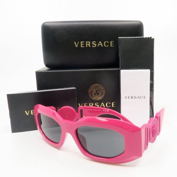 Versace Women's Pink Medusa Sunglasses